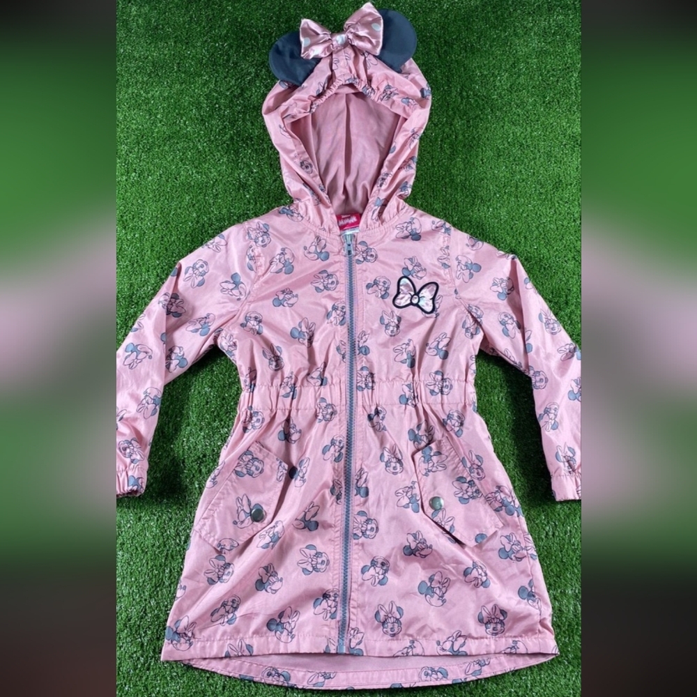 Pink Hooded Jacket with Bow and Ears Size 2T
